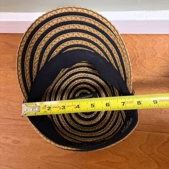 Eric Javits Squishee Womens Newsboy Cap Stripe UPF 50+ Packable‎ Beach Bohemian - Picture 8 of 9